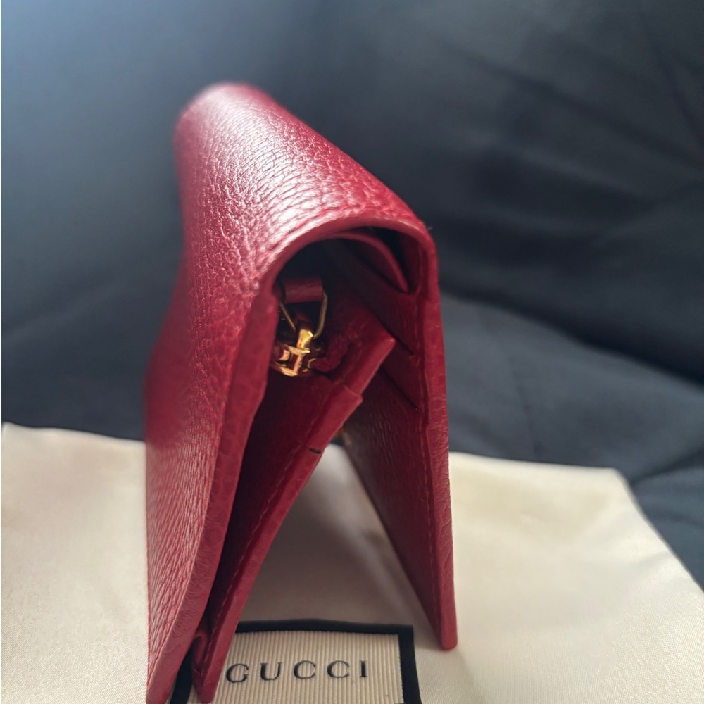 SOLD- Gucci GG Marmont pebbled leather wallet - Picture 6 of 10